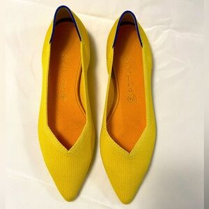 Rothy’s pointed toe flats- size 11.5, worn once!
